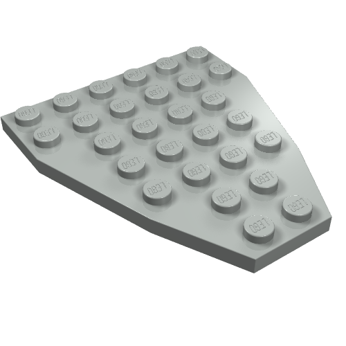 Part 2625 - Wedge, Plate 7 x 6 without Stud Notches (Boat Bow Plate) - De BrickPlaats