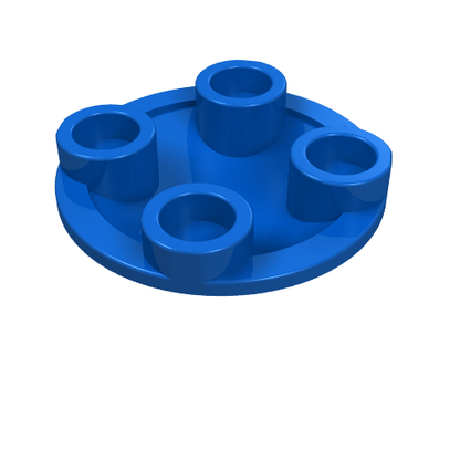 Part 2654 - Plate, Round 2 x 2 with Rounded Bottom (Boat Stud) - De BrickPlaats