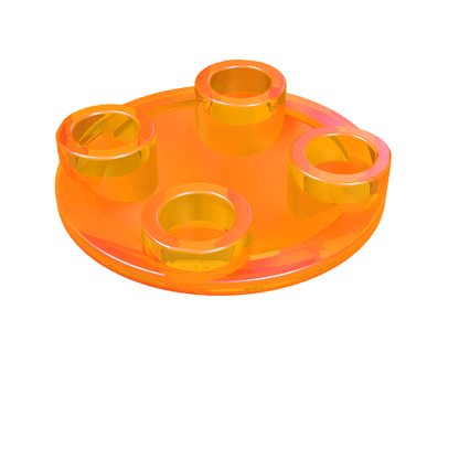 Part 2654 - Plate, Round 2 x 2 with Rounded Bottom (Boat Stud) - De BrickPlaats