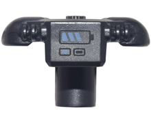 Part 28716pb01 - Minifigure Scuba Tank with Shoulder Pads and Front Panel with Blue Battery Life Indicator Pattern - De BrickPlaats