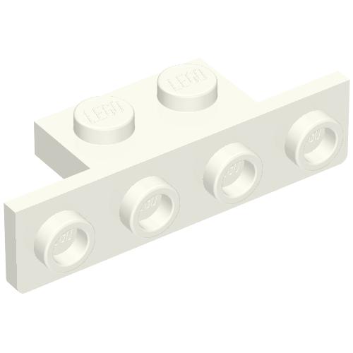 Part 28802 - Bracket 1 x 2 - 1 x 4 with Two Rounded Corners at the Bottom - De BrickPlaats
