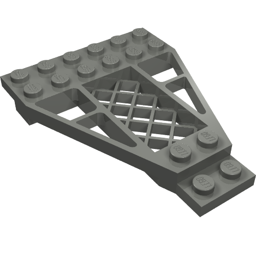 Part 30036 - Wedge, Plate 8 x 6 x 2/3 with Grille - De BrickPlaats