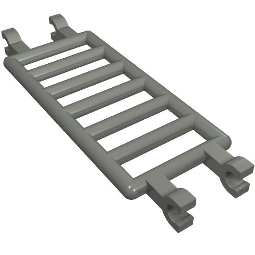 Part 30095 - Bar 7 x 3 with 4 Clips (Ladder) - De BrickPlaats