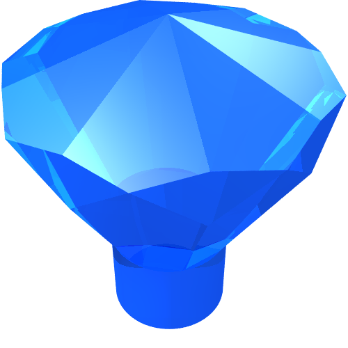 Part 30153 - Rock 1 x 1 Jewel 24 Facet - De BrickPlaats