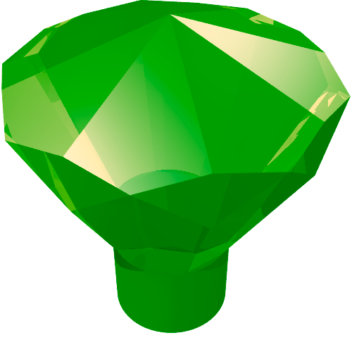 Part 30153 - Rock 1 x 1 Jewel 24 Facet - De BrickPlaats