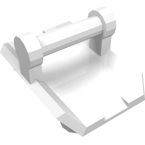 Part 30166 - Plate, Modified 2 x 3 Inverted with 4 Studs and Bar Handle on Bottom (Rocker Plate) - De BrickPlaats