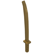 Part 30173b - Minifigure, Weapon Sword, Shamshir/Katana (Square Guard) with Uncapped Pommel and Hole in Hilt - De BrickPlaats