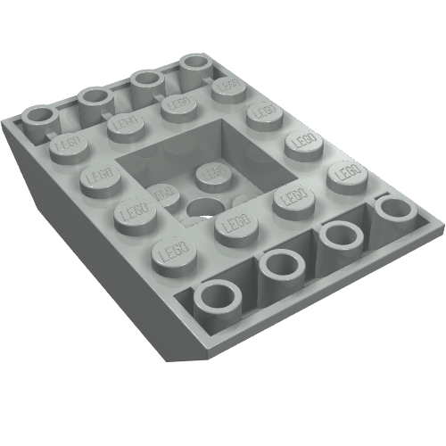 Part 30183 - Slope, Inverted 45 6 x 4 Double with Recessed Center - De BrickPlaats