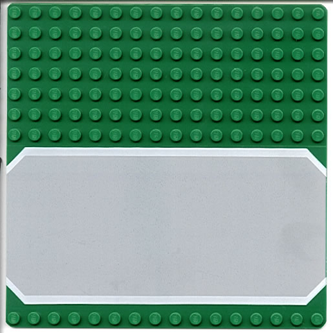 Part 30225px1 - Baseplate, Road 16 x 16 with Light Gray Driveway Pattern - De BrickPlaats