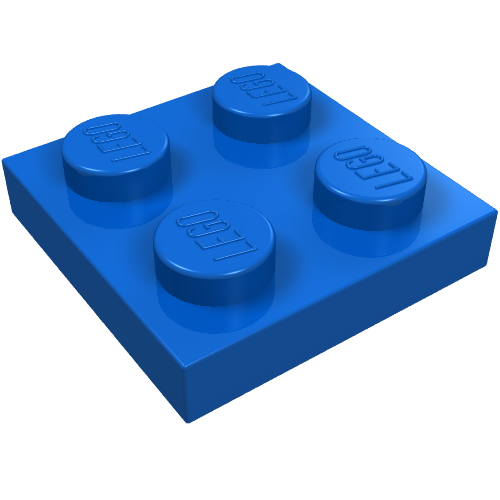 Part 3022 - Plate 2 x 2 - De BrickPlaats