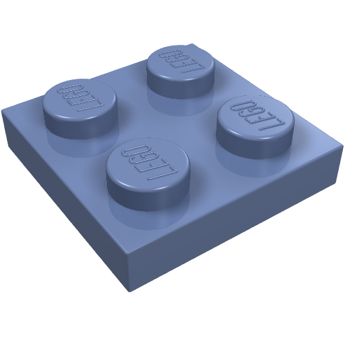 Part 3022 - Plate 2 x 2 - De BrickPlaats
