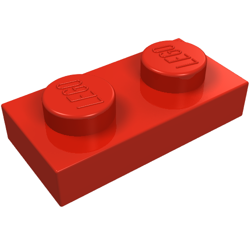 Part 3023 - Plate 1 x 2 - De BrickPlaats