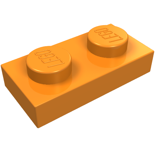 Part 3023 - Plate 1 x 2 - De BrickPlaats
