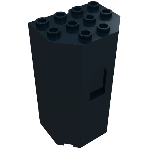 Part 30246 - Panel 3 x 4 x 6 Turret Wall with Window - De BrickPlaats
