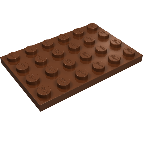 Part 3032 - Plate 4 x 6 - De BrickPlaats