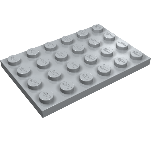 Part 3032 - Plate 4 x 6 - De BrickPlaats