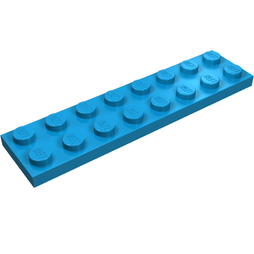 Part 3034 - Plate 2 x 8 - De BrickPlaats