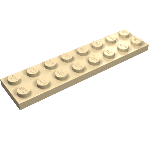Part 3034 - Plate 2 x 8 - De BrickPlaats