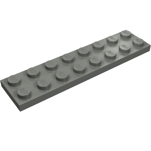 Part 3034 - Plate 2 x 8 - De BrickPlaats