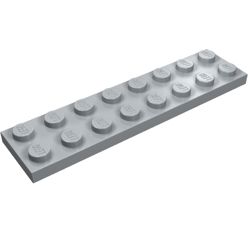 Part 3034 - Plate 2 x 8 - De BrickPlaats