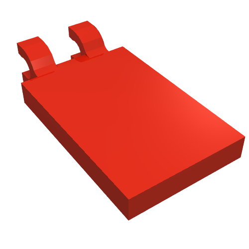 Part 30350c - Tile, Modified 2 x 3 with 2 U Clips - De BrickPlaats
