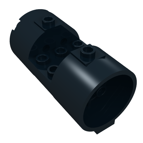 Part 30360 - Cylinder 3 x 6 x 2 2/3 Horizontal - Round Connections Between Interior Studs - De BrickPlaats