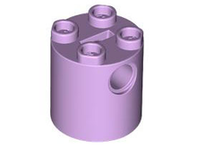Part 30361c - Brick, Round 2 x 2 x 2 Robot Body - with Bottom Axle Holder x Shape + Orientation - De BrickPlaats