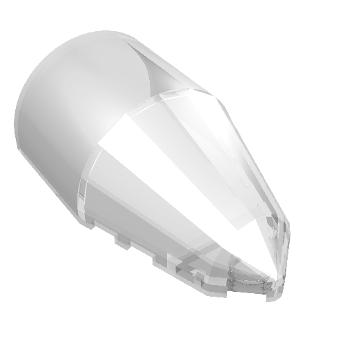 Part 30384 - Windscreen 7 x 4 x 2 Round - De BrickPlaats