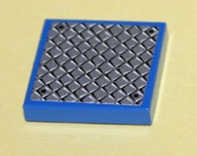 Part 3068pb0592 - Tile 2 x 2 with Tread Plate and 4 Rivets Pattern (Sticker) - Set 7723 - De BrickPlaats