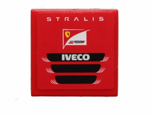 Part 3068pb0853 - Tile 2 x 2 with 'STRALIS', Scuderia Ferrari Logo and 'IVECO' Pattern (Sticker) - Set 30191 - De BrickPlaats