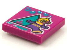 Part 3068pb1615 - Tile 2 x 2 with BeatBit Album Cover - Deep Sea Diver Pattern - De BrickPlaats
