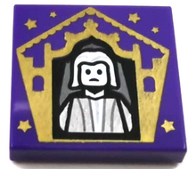 Part 3068pb1739 - Tile 2 x 2 with HP Chocolate Frog Card Nicholas Flamel Pattern - De BrickPlaats