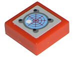 Part 3070pb050 - Tile 1 x 1 with Light Blue Radar Pattern (Sticker) - Set 8060 - De BrickPlaats