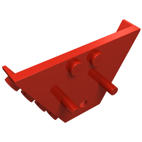 Part 3145 - Vehicle, Tipper End Flat with Pins - De BrickPlaats