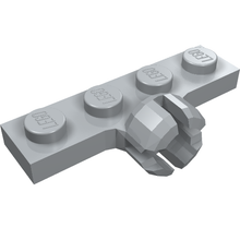 Part 3183c - Plate, Modified 1 x 4 with Tow Ball Socket, Short, 4 Slots (7mm Socket Length) - De BrickPlaats