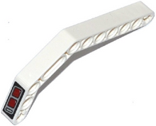 Part 32009pb024L - Technic, Liftarm, Modified Bent Thick 1 x 11.5 Double with Red and Silver Taillights Pattern Model Left Side (Sticker) - Set 42047 - De BrickPlaats