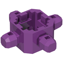 Part 32211 - Znap Connector 3 x 3 - 4 way B (Beam) - De BrickPlaats