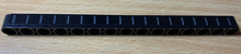 Part 32278pb035 - Technic, Liftarm Thick 1 x 15 with White lines on Black Background Pattern (Sticker) - Set 42078 - De BrickPlaats