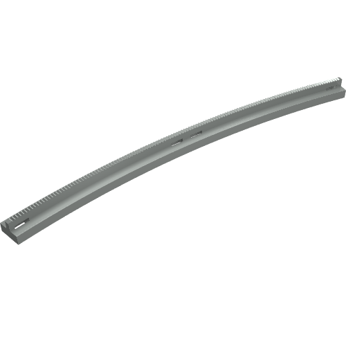 Part 3229b - Train, Track Slotted Rail Curved Outside - De BrickPlaats