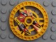 Part 32358pb01 - Technic, Disk 5 x 5 - RoboRider Talisman Wheel, Flame Mold with Robot Pattern - De BrickPlaats