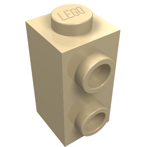 Part 32952 - Brick, Modified 1 x 1 x 1 2/3 with Studs on Side - De BrickPlaats