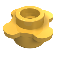 Part 33291 - Plate, Round 1 x 1 with Flower Edge (4 Knobs / Petals) - De BrickPlaats
