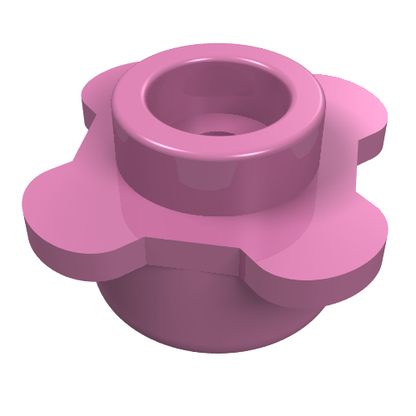 Part 33291 - Plate, Round 1 x 1 with Flower Edge (4 Knobs / Petals) - De BrickPlaats