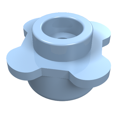 Part 33291 - Plate, Round 1 x 1 with Flower Edge (4 Knobs / Petals) - De BrickPlaats