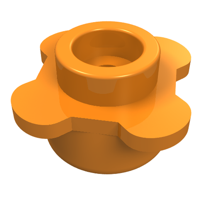 Part 33291 - Plate, Round 1 x 1 with Flower Edge (4 Knobs / Petals) - De BrickPlaats