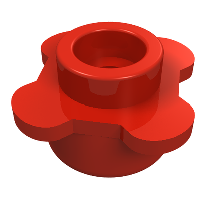 Part 33291 - Plate, Round 1 x 1 with Flower Edge (4 Knobs / Petals) - De BrickPlaats