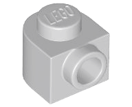 Part 3386 - Brick, Round 1 x 1 x 2/3 Half Circle Extended with Side Stud - De BrickPlaats