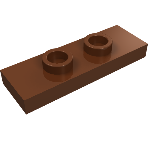 Part 34103 - Plate, Modified 1 x 3 with 2 Studs (Double Jumper) - De BrickPlaats