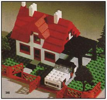 Set 346-2 - House with Car - De BrickPlaats