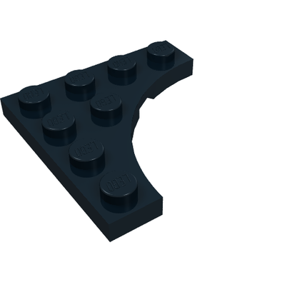 Part 35044 - Plate, Modified 4 x 4 with 3 x 3 Curved Cutout - De BrickPlaats